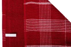 Keukendoek Ziczac Culinary Duo Waffle Red (Set van 3) - 50 x 76 cm