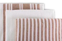 Keukendoek Ziczac Culinary Duo Stripe Brown (Set van 3) - 50 x 76 cm