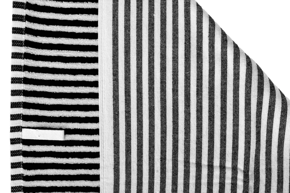 Keukendoek Ziczac Culinary Duo Stripe Black (Set van 3) - 50 x 76 cm