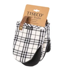 Keukenhandschoen Tiseco Home Studio Sherlock Checker Black (Set van 2)