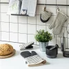 Keukenhandschoen Tiseco Home Studio Sherlock Tartan Black (Set van 2)