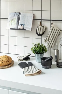 Keukenhandschoen Tiseco Home Studio Sherlock Tartan Black (Set van 2)