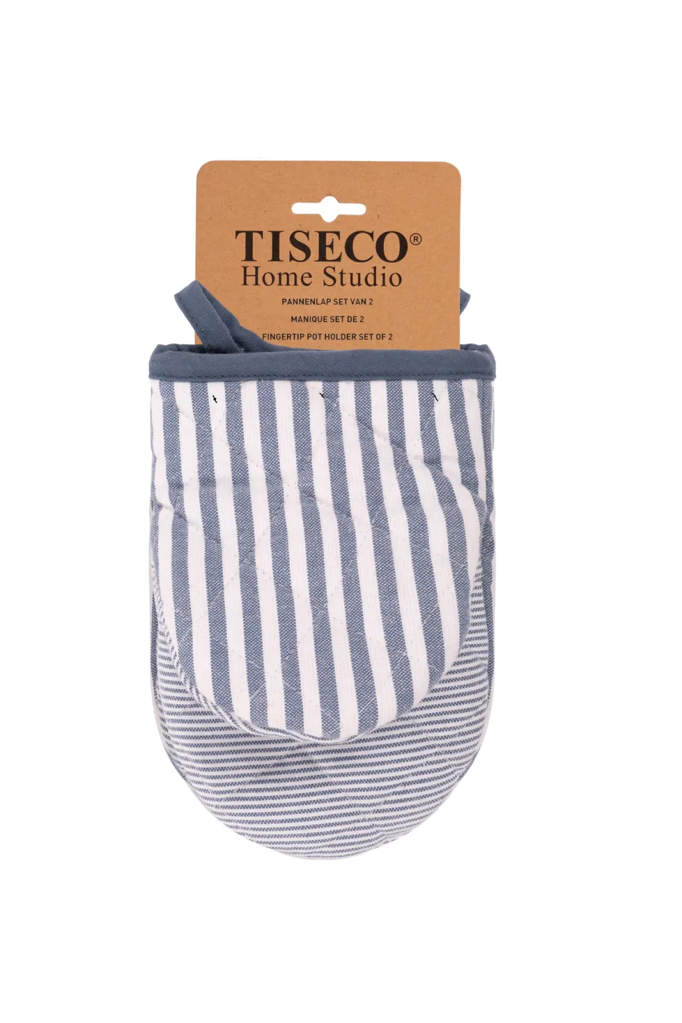 Keukenhandschoen Tiseco Home Studio XL-Lines Blue (Set van 2)