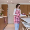 Tiseco Keukenhandschoen Home Studio Gingham Red (Set van 2) Discount