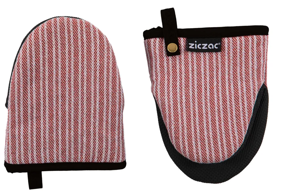 Keukenhandschoen Ziczac Venton Red (Set van 2)