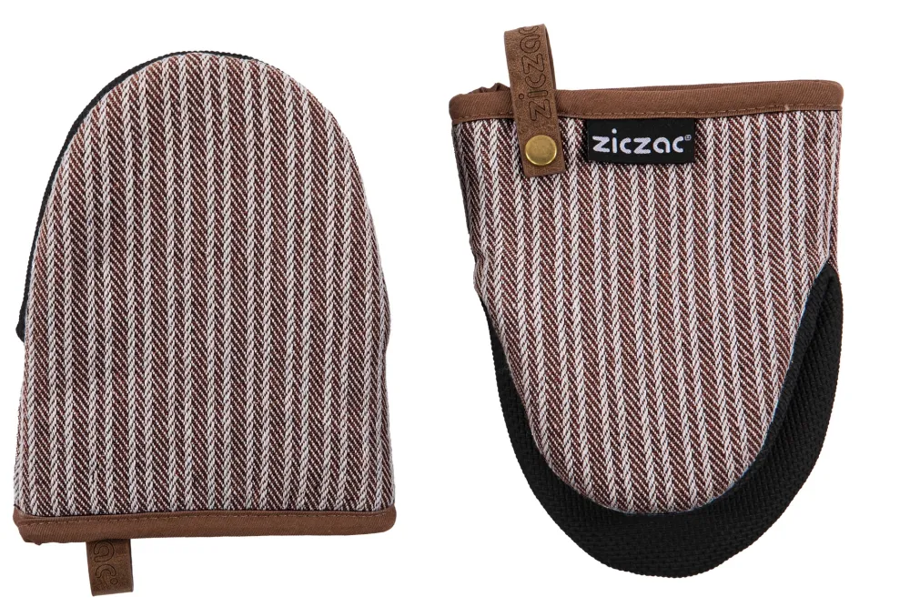 ZicZac Keukenhandschoen Venton Dark Taupe (Set van 2) Hot