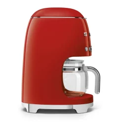 Keukenmachine Set Smeg Filterkoffiemachine DCF02 + Melkopschuimer MFF02 Rood