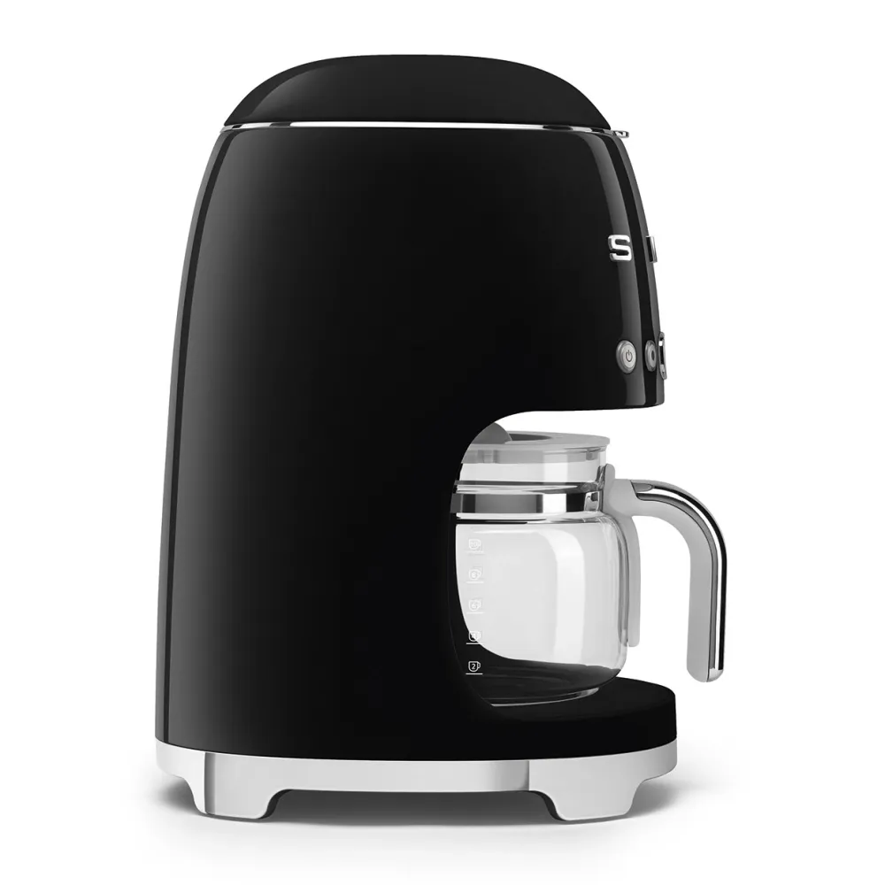 Smeg Keukenmachine Set Filterkoffiemachine DCF02 + Melkopschuimer MFF02 Zwart Online
