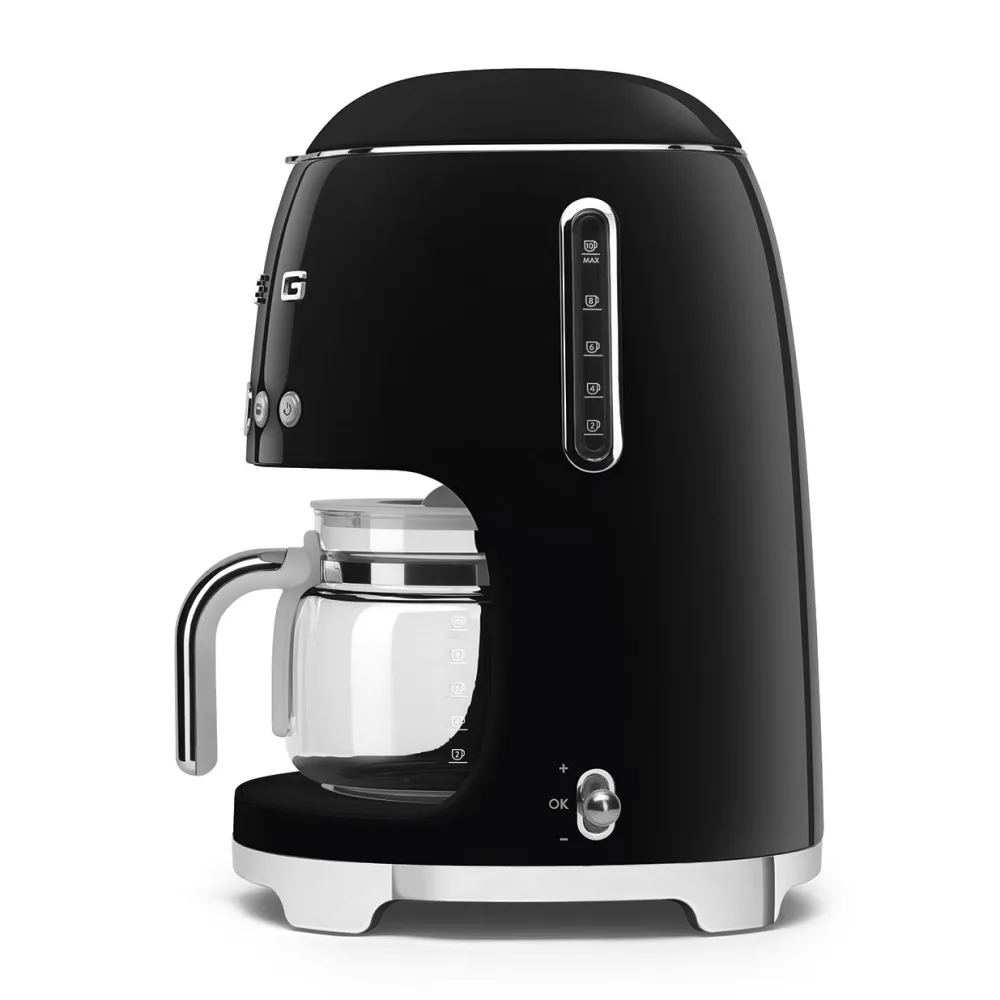 Smeg Keukenmachine Set Filterkoffiemachine DCF02 + Melkopschuimer MFF02 Zwart Online