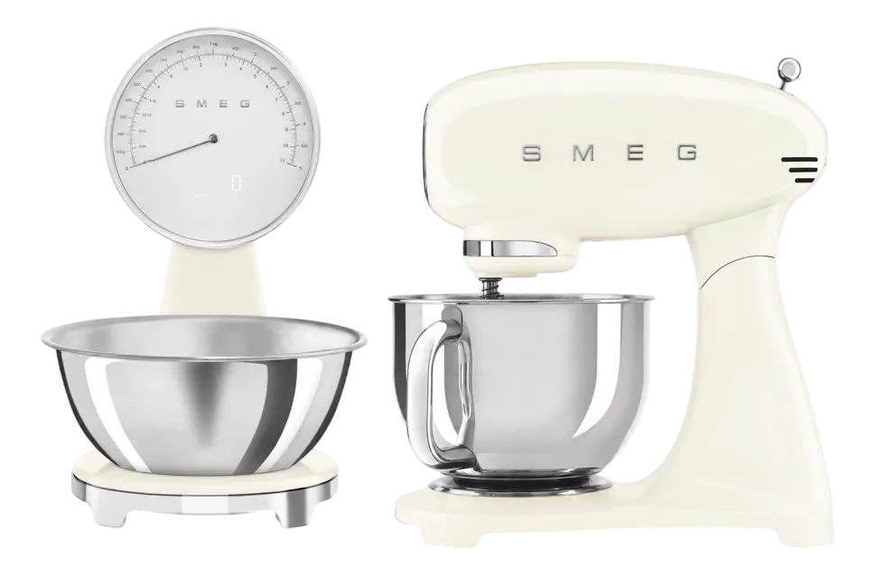 Keukenmachine Set Smeg Keukenmachine SMF05 + Weegschaal KSF01 Creme