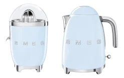 Smeg Keukenmachine Set Waterkoker KLF03 + Citruspers CJF11 Pastelblauw Clearance