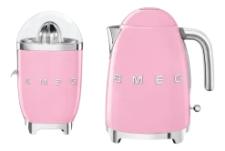 Smeg Keukenmachine Set Waterkoker KLF03 + Citruspers CJF11 Roze Outlet