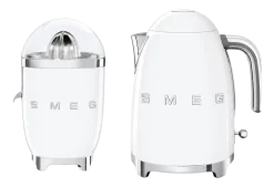 Smeg Keukenmachine Set Waterkoker KLF03 + Citruspers CJF11 Wit New