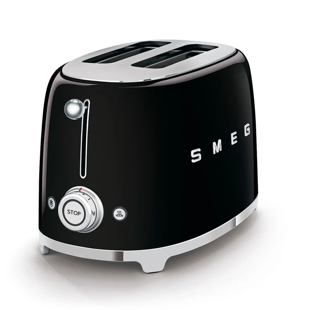 Smeg Keukenmachine Set Waterkoker KLF05 + Broodrooster TSF01 Zwart Hot