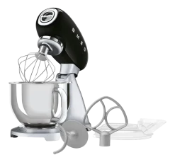 Keukenmachine SMEG SMF04BLEU 50's Style Zwart