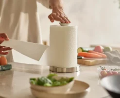 Joseph Joseph Keukenrolhouder Push&Tear Kitchen Roll Holder Beige Best
