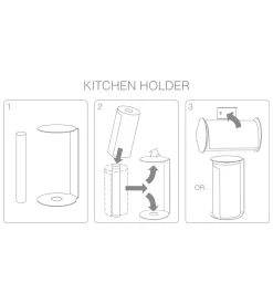 Lind DNA Keukenrolhouder Kitchen Holder XL Bull Black Discount