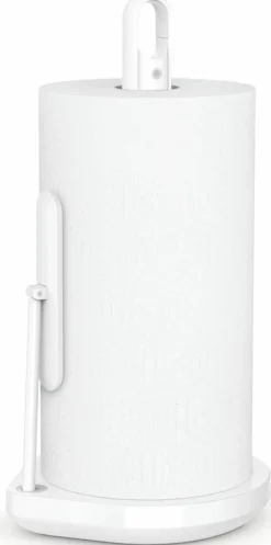 Keukenrolhouder Simplehuman Met Pomp Wit
