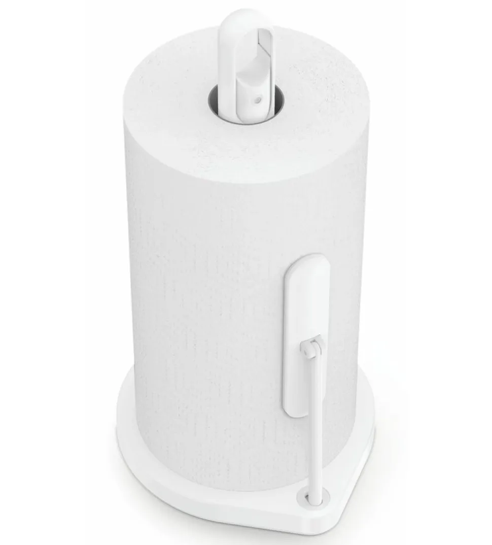Keukenrolhouder Simplehuman Met Pomp Wit