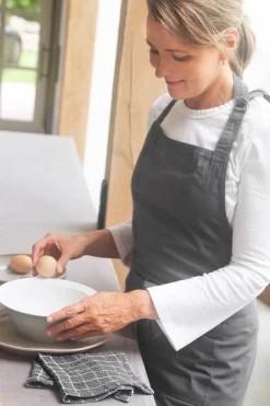 Walra Keukenschort Cook with Happiness Off Black Best