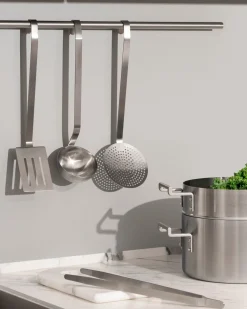 Alessi Keukenset Convivio Stainless Steel Mat (4-Delig) Discount