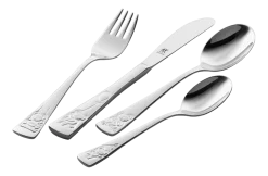 Kinderbestekset Zwilling Teddy RVS (4-Delig)