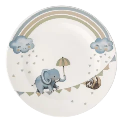 Villeroy & Boch Kinderbord Walk like an Elephant Wit 21,5 cm (Set van 6) Best