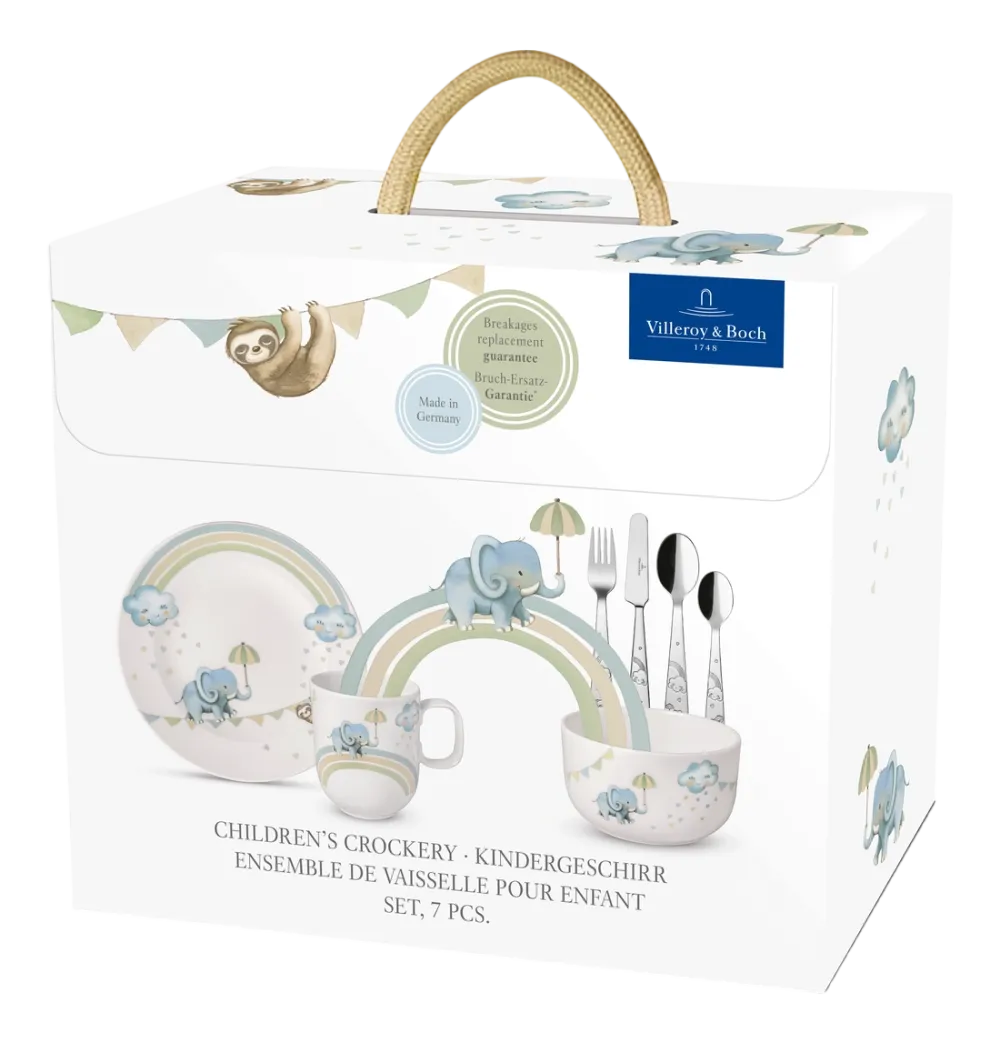 Villeroy & Boch Kinderservies Walk like an Elephant Wit (7-delig)