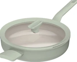 BergHOFF Koekenpan Leo Recycled Balance met Deksel en Lange en Korte Greep 26 cm Sage Hot