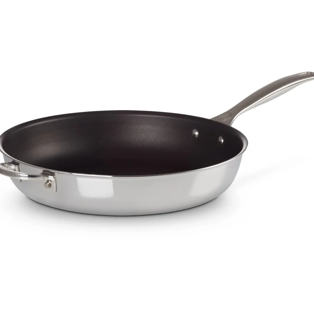 Le Creuset Koekenpan Diep RVS Plus Met Anti-aanbaklaag