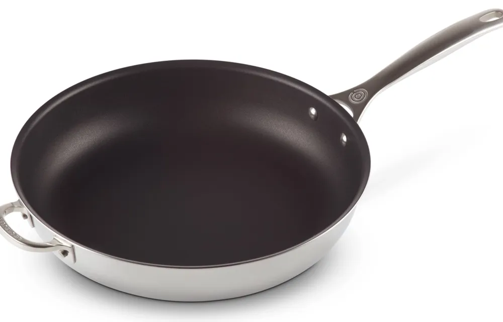 Le Creuset Koekenpan Diep RVS Plus Met Anti-aanbaklaag
