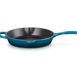 Koekenpan Le Creuset Ronde Hoge Skillet Deep Teal 26 cm