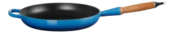 Koekenpan Le Creuset Rond Houten Handvat Azure 28 cm