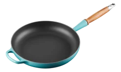 Koekenpan Le Creuset Rond Houten Handvat Caribbean Blue 28 cm