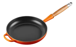 Koekenpan Le Creuset Rond Houten Handvat Oranjerood 26 cm