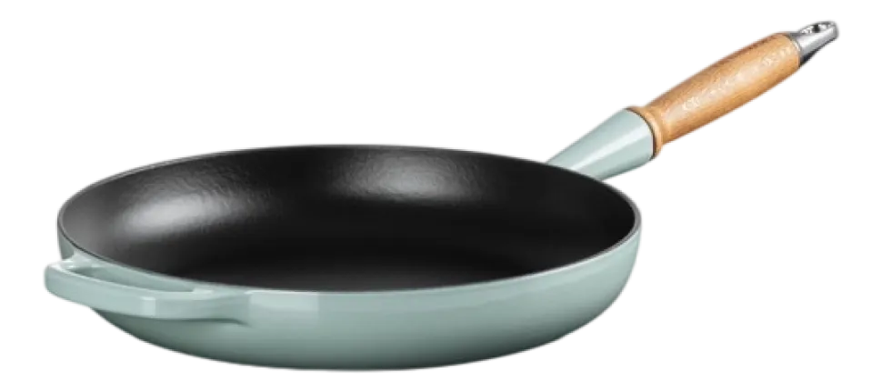 Koekenpan Le Creuset Rond Houten Handvat Sea Salt 28 cm