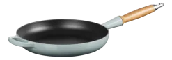 Koekenpan Le Creuset Rond Houten Handvat Sea Salt 26 cm
