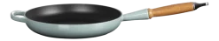 Koekenpan Le Creuset Rond Houten Handvat Sea Salt 26 cm