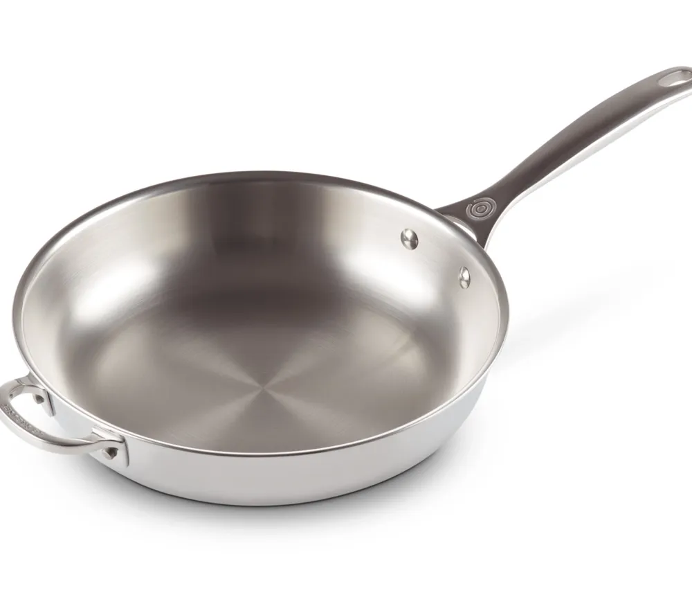 Le Creuset Koekenpan RVS Plus Met Extra Handvat 28 cm Hot