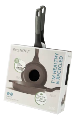 Koekenpannenset Antikleef BergHOFF Leo Line Stone + (2-delig)