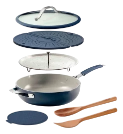 Tramontina Koekenpan All-In-One Plus Blauw 30 cm