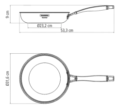 Tramontina Koekenpan Grano Zilver 30 cm Outlet