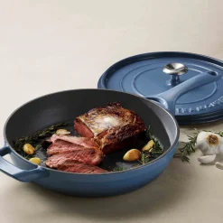 Koekenpan Tramontina Met Deksel Blauw 30 cm