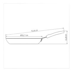 Koekenpan Tramontina Professional Non-Stick Zwart 32 cm