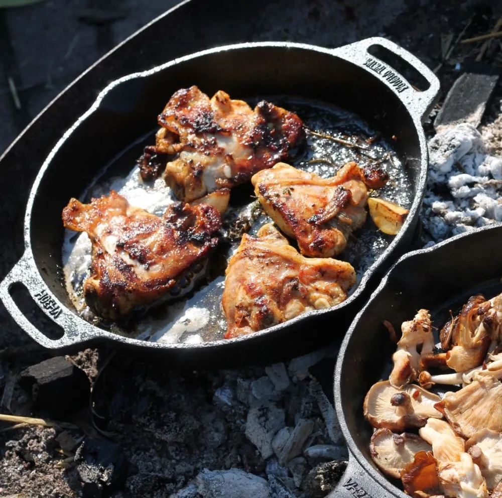 Valhal Outdoor Koekenpan Met Handgrepen 30 cm Outlet