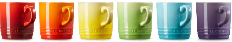 Koffiebeker Le Creuset Regenboog 200ml (6-Delig)