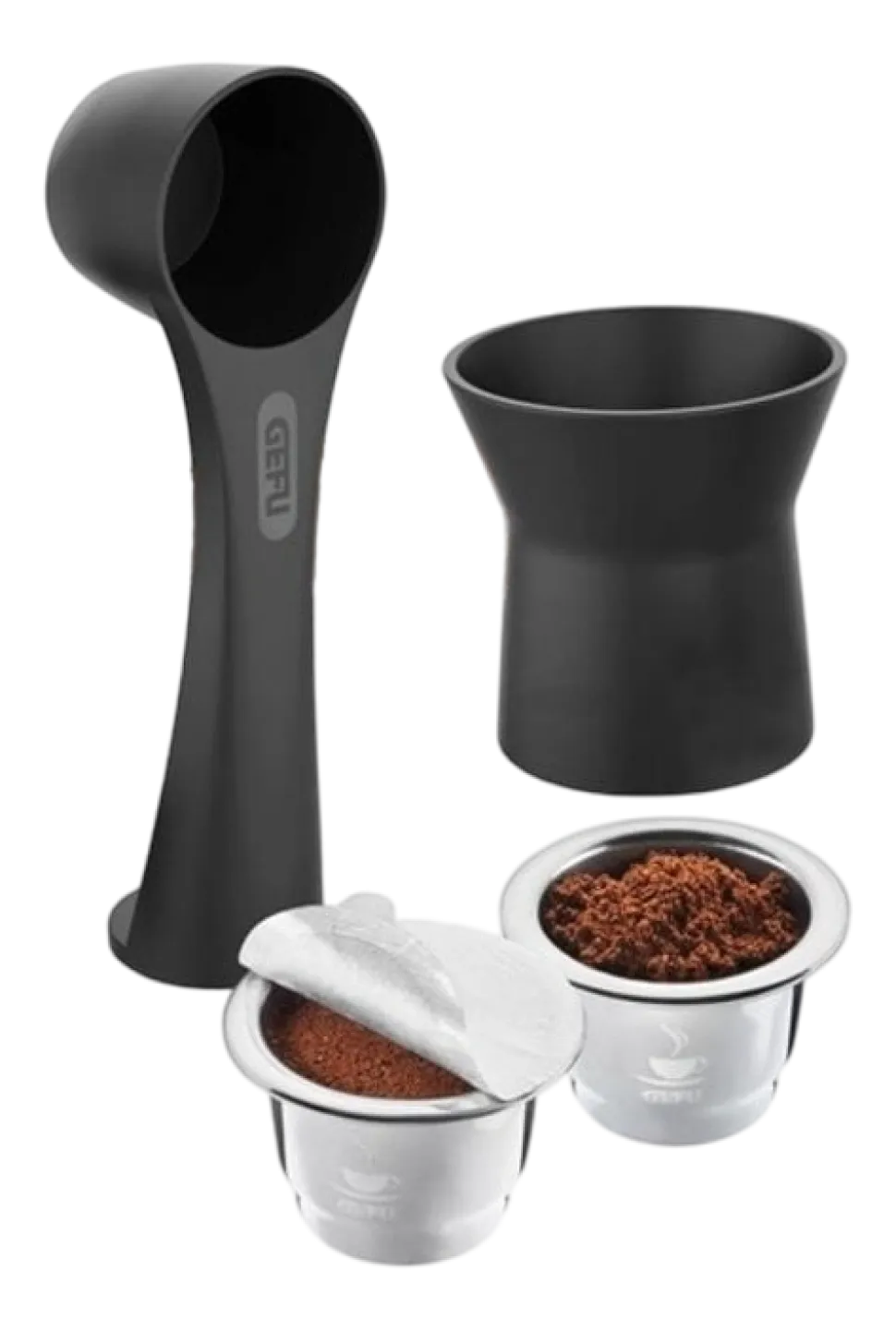 Koffiecapsule Set Gefu Conscio Zilver (8-delig)