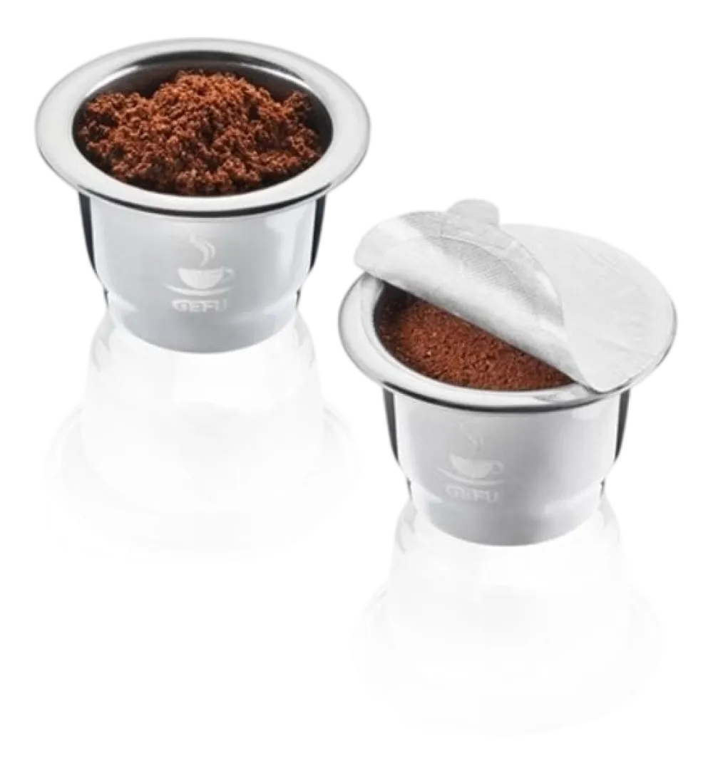 Gefu Koffiecapsules Conscio Zilver (2-delig) Hot