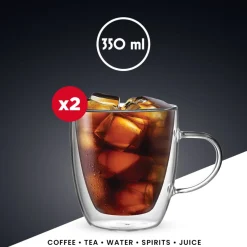 Koffie- en Theeglas Bialetti Capri 350 ml (Set van 2)