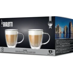 Bialetti Koffie- en Theeglas Capri 160 ml (Set van 2) Hot